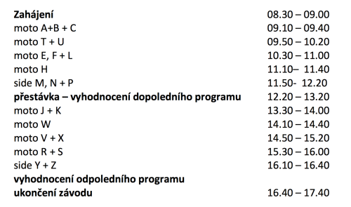 Program jzd Zvody KO 2016